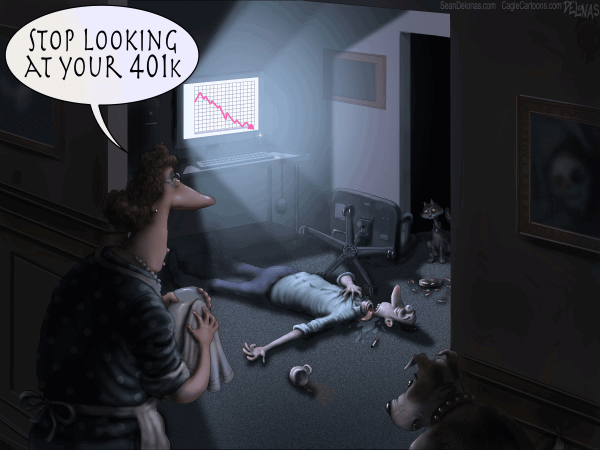 Coronavirus 401k by Sean Delonas, CagleCartoons.com